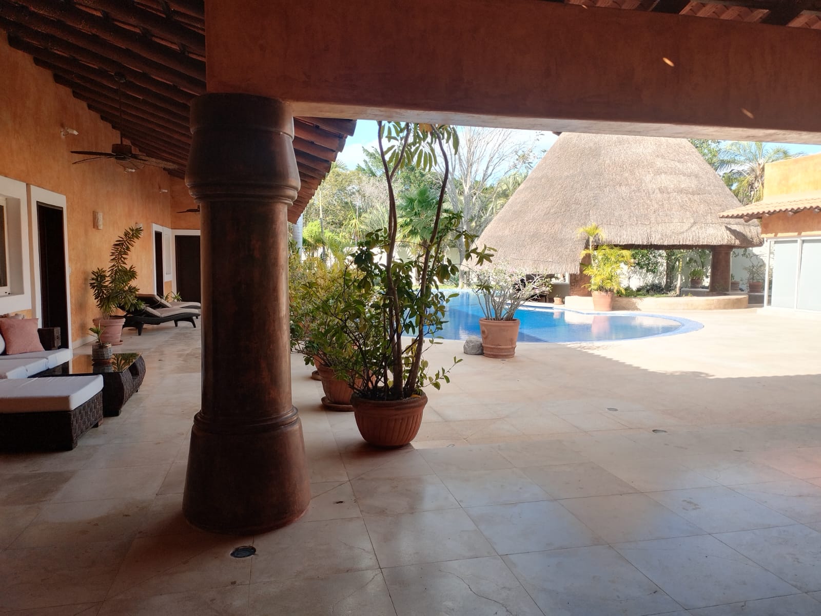 Casa Temozón.- Pasillo Recamaras